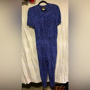 Virgo 11: vintage 90s polka dot jumpsuit